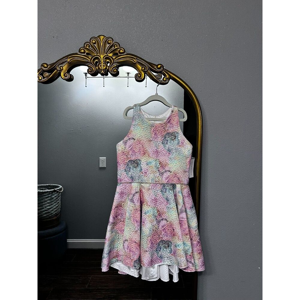 NWT Girl's Dolls And Divas Couture White Dress With Rhinestones, Size 12